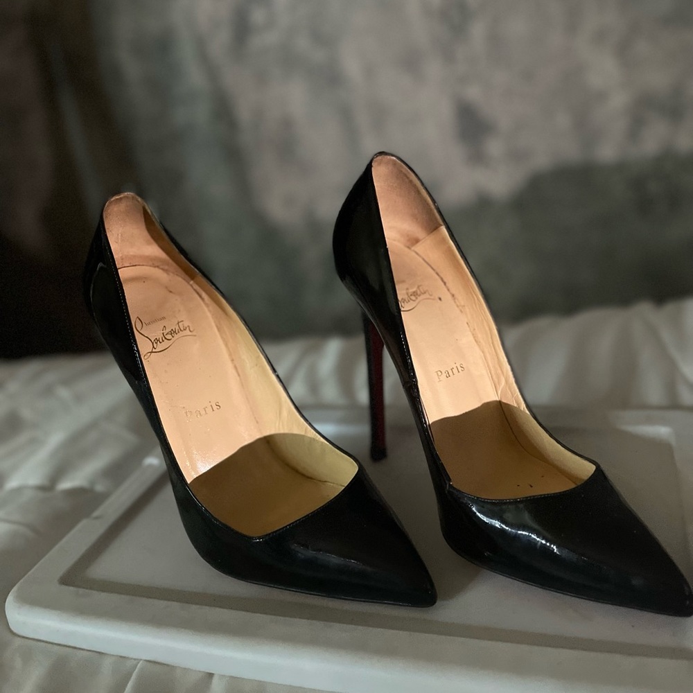 SOLD SOLD Christian Louboutin patent leather So Kate 120mm heel